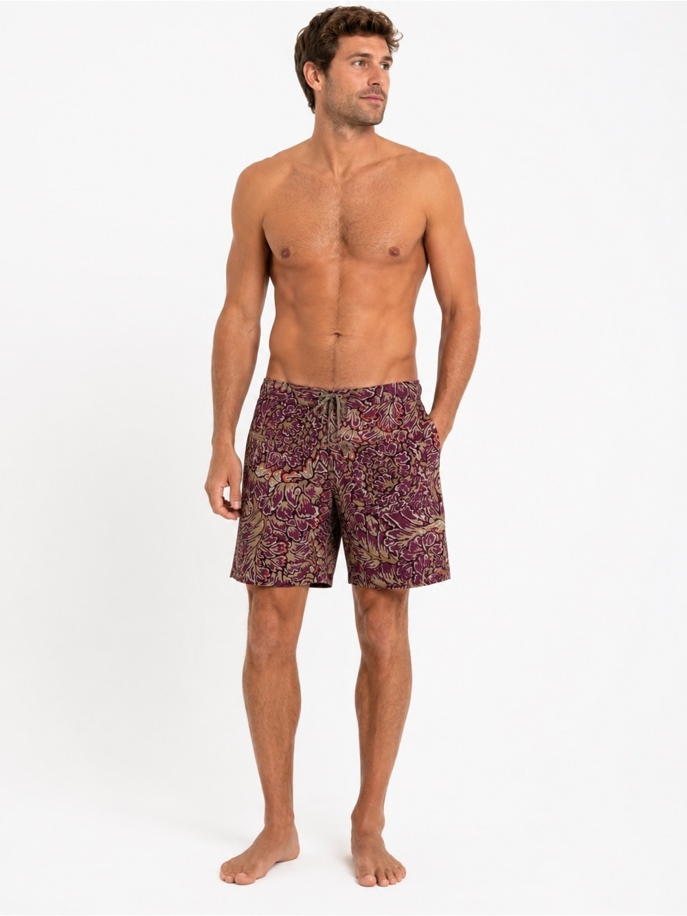 Patagonia Men’s Wavefarer 21” Board Shorts 32 Frank Bronze Floral Print